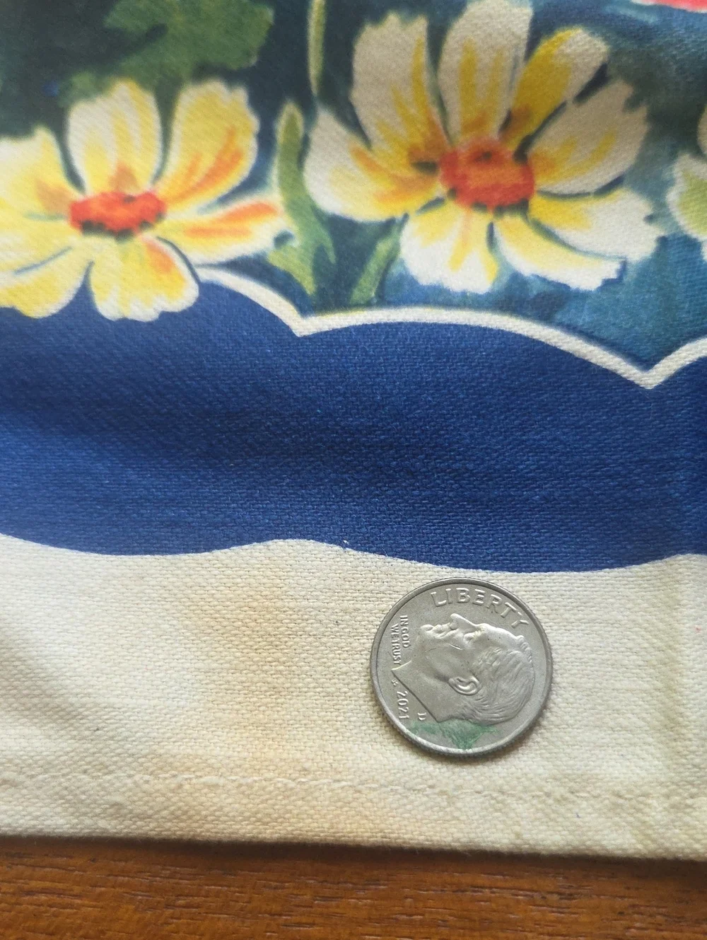 Vintage G W Litho  Craft Floral Tee Towel 1 Ct.